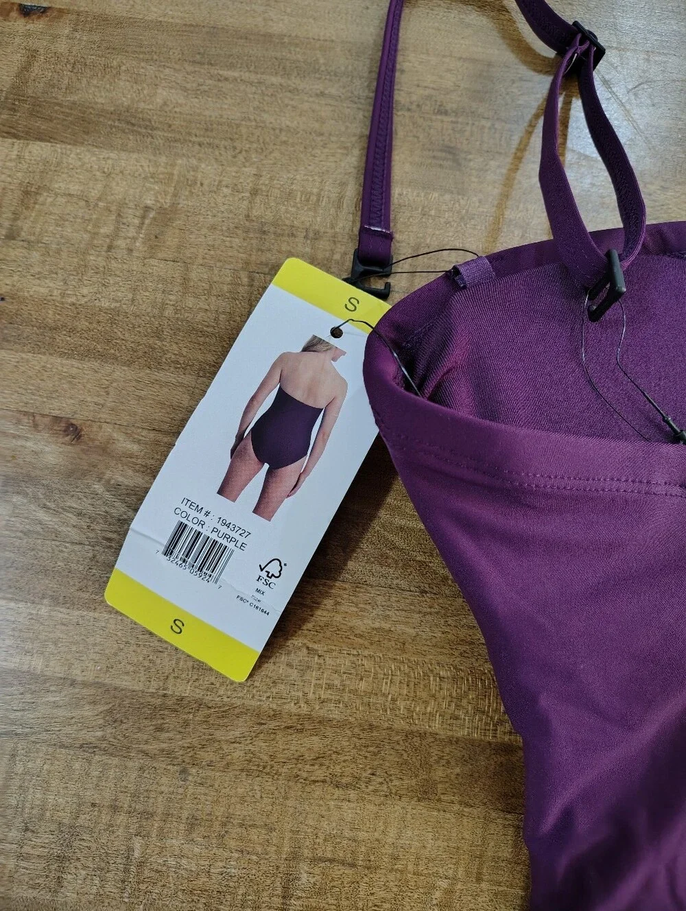 DKNY Adjustable Straps Ruched One-Piece Swimsuit Plum Purple EGGPLANT Purple - Picture 6 of 12